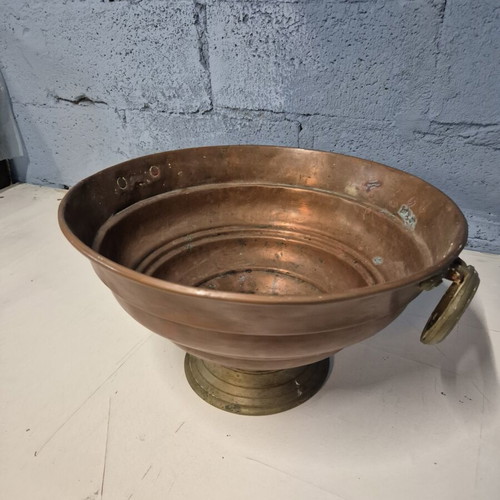 Copper Mangali large, like new, 45 cm diameter, 25 cm height