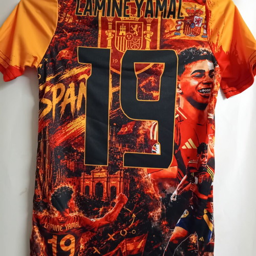 Lamine Yamal 19 Spain commemorative acrylic T-shirt