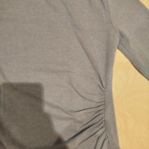 Stradivarius blue slim pullover like new with draped details
