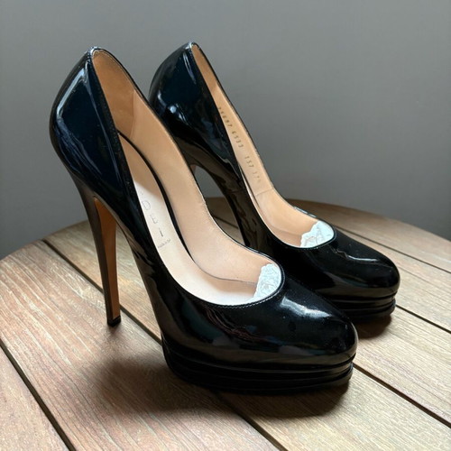 Casadei patent leather pumps like new, black, size 37.5