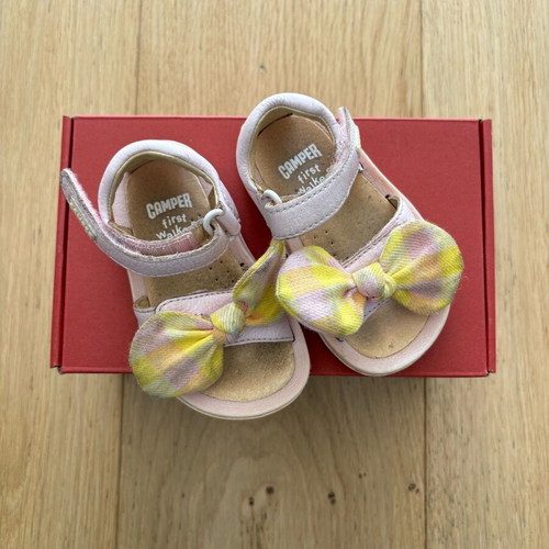 Camper sandals used with velcro and fabric detail size 20