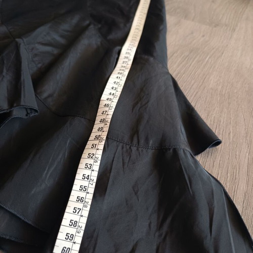 Motivi asymmetric skirt with ruffles black like new