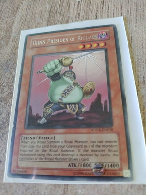 Djinn Presider of Rituals Silver Ultimate Rare Yu-Gi-Oh like new