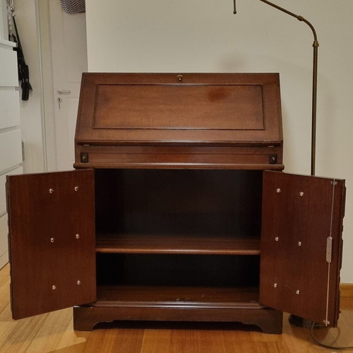 Secretary desk used walnut with drawers