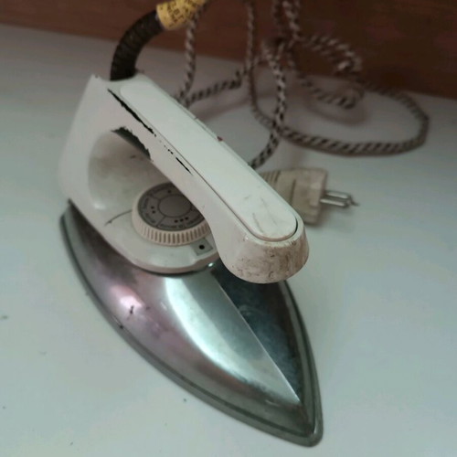 Siemens electric iron used, vintage