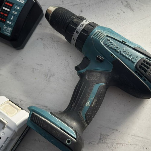 Makita Cordless Hammer Drill 18V used with 2x 1.5Ah Batteries