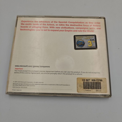 Age of Empires Conquerors PC like new