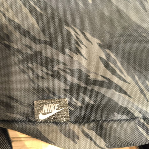 Nike shoulder bag used, camouflage design, black and grey