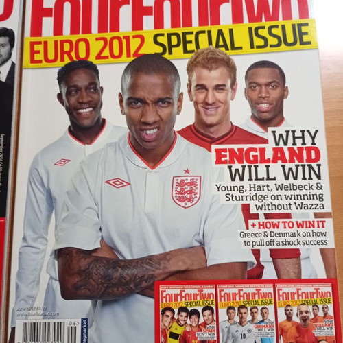 Περιοδικά Four Four Two Euro 2012, Ιούνιος 2012 και Σεπτέμβριος 2014 σαν καινούργια