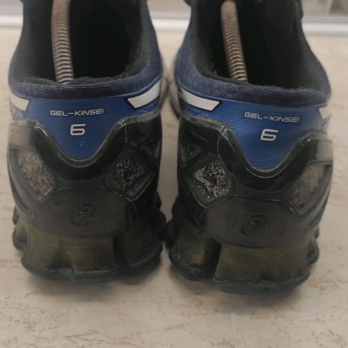 Asics Gel Kinsei 6 men's athletic shoe used, size 47, blue