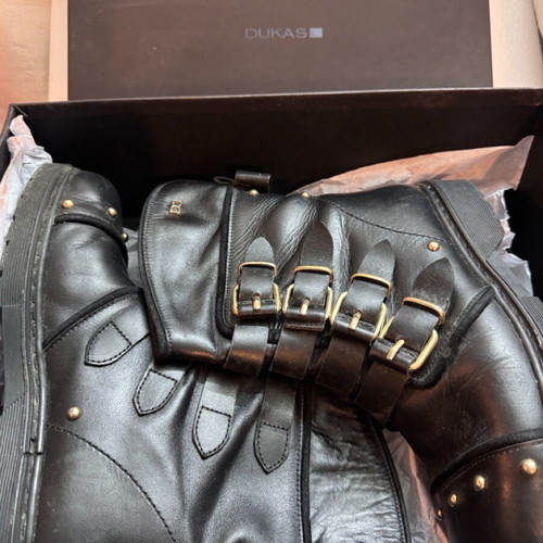 Dukas black leather Cheval II ankle boots No 39 used
