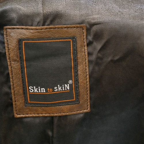 Men's leather coat Kastoria XXL like new, brown