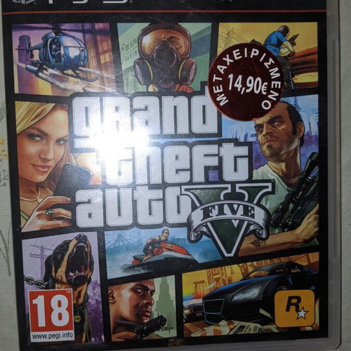 Grand Theft Auto 5 PS3 game case, without disc