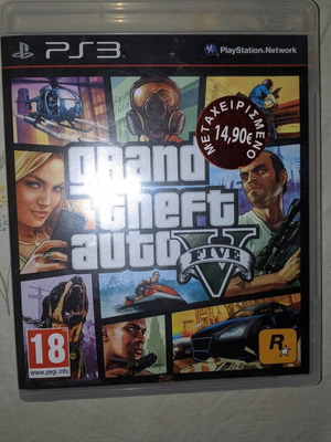Grand Theft Auto 5 PS3 game case, without disc