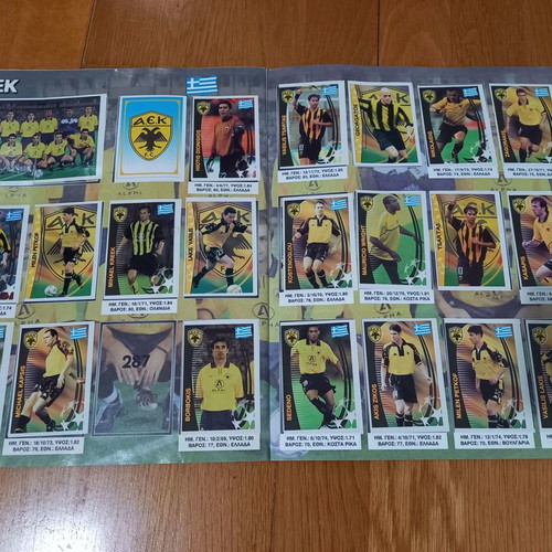 Sticker album "Europe's Champions" like new, nearly complete