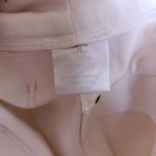 Celyn B Premium White Satin Pants like new, size XS–S, made in Italy