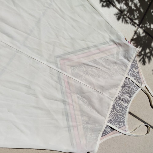 Boho Scarf Print Top onesize, like new, white