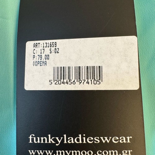My Moo maxi off-shoulder dress turquoise M, new with tag