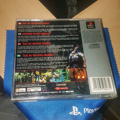 Resident Evil PS1 PAL English Platinum complete used