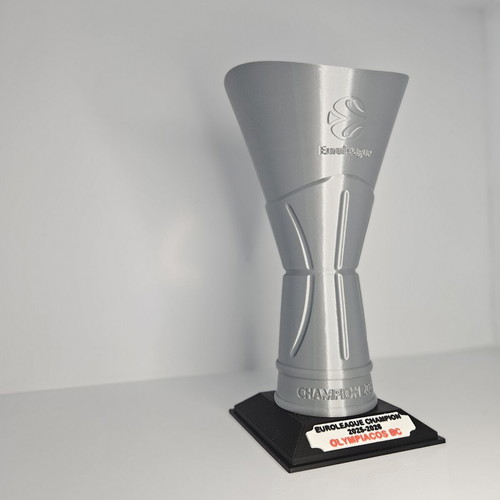 Euroleague 2026 Trophy Replica Olympiacos 27 cm with Black Base new