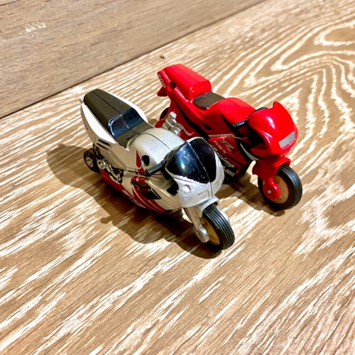 Toy motorcycles used, set of 2 pieces