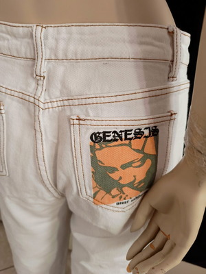 Shein white women's high-waisted wide jeans M like new
