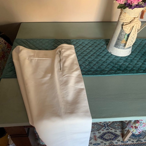 Zara pants new, white, size XL with side zippers