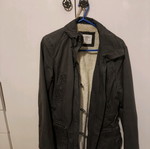 Jacket with fur lining like new, gray, size 38 (M)