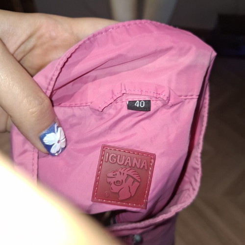 Iguana windbreaker jacket used, pink, size M