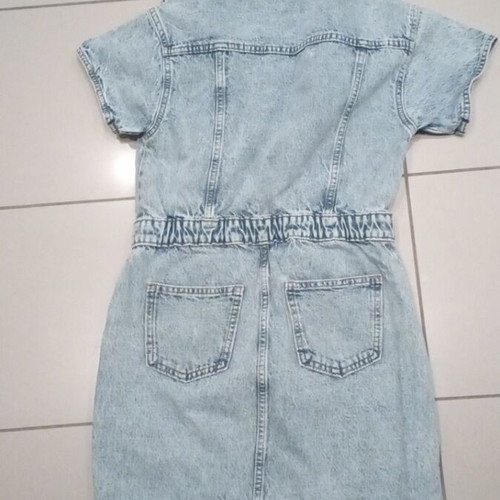 Jean dress like new, grey, sizes 140 cm and 164 cm