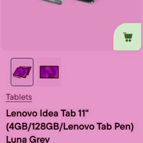 Lenovo Idea Tab 11" tablet 6GB RAM 128GB storage