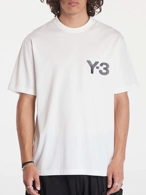 Y-3 Yohji Yamamoto Adidas Y3 JE9281 cotton t-shirt XS-S used, white
