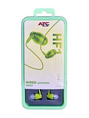 ATC-HFr1 Wired Handsfree Earphones 3.5mm Green made to order