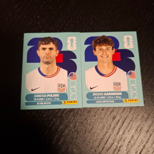 USA Players FIFA World Cup 2026 αυτοκόλλητα καινούργια σετ 2