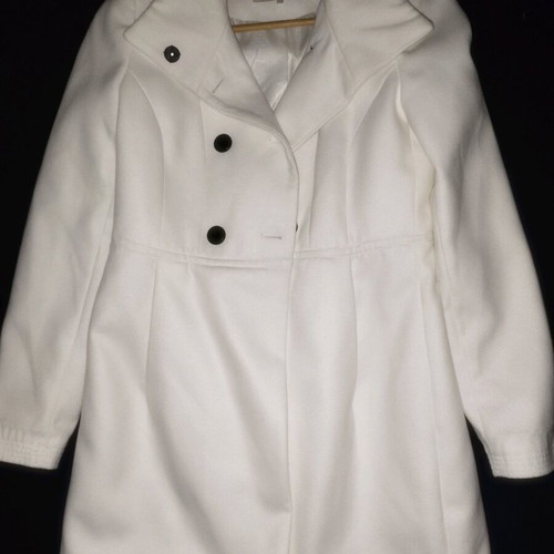 Women's winter coat like new, size L, black and white