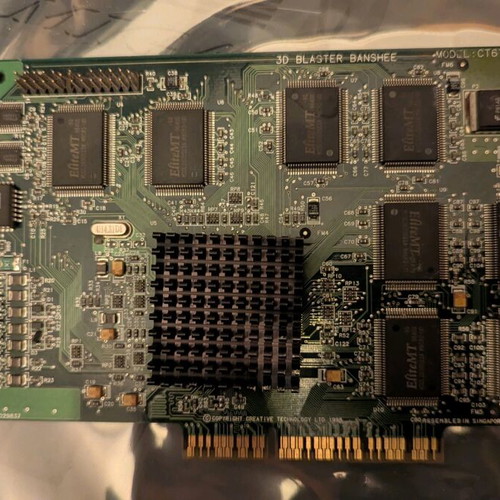 3DFX Voodoo Banshee 16MB AGP used graphics card