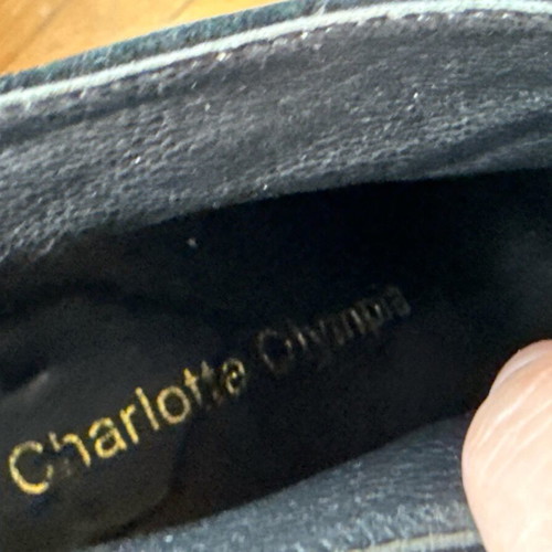 Charlotte Olympia Μπότες Μποτάκια Μαύρο Χρυσαφί Μεταχειρισμένο Μέγεθος 39