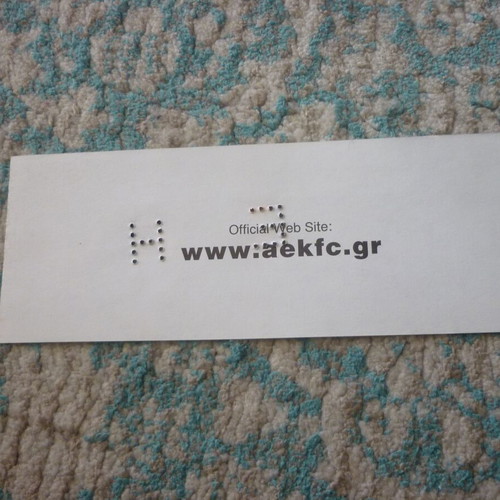 Football ticket Veterans AEK vs Veterans German National Team new