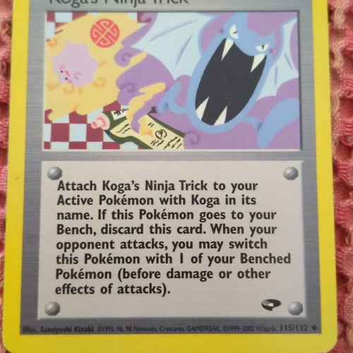Pokemon card Trainer card Kongas Ninja Trick used