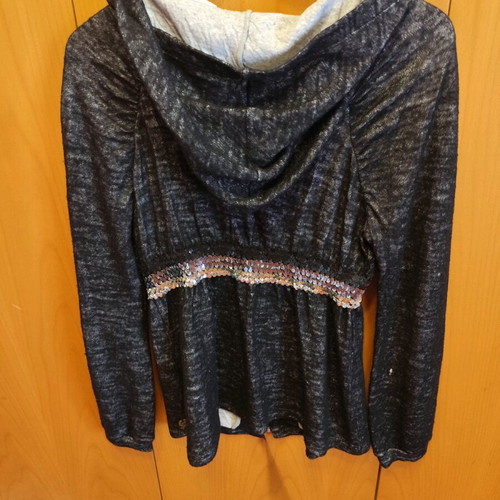 Killah cardigan with hood and sequins like new