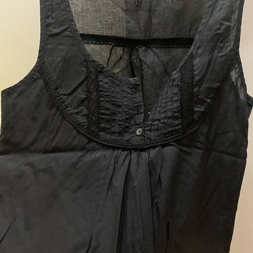 Venus Victoria semi-transparent blouse like new, size M 38 10, black and grey