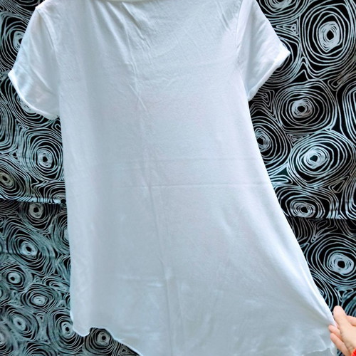 Philipp Plein T shirt new very long with asymmetric cut