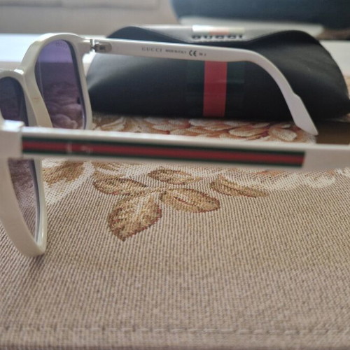 Gucci women's sunglasses, white, used
