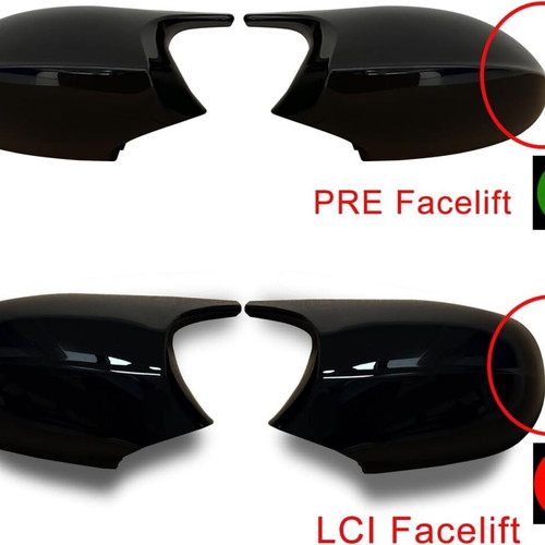 BMW M3 Style Gloss Black Side Mirror Covers for 3 Series E90 2005–2009