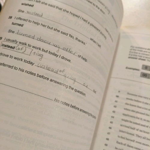 English learning book used