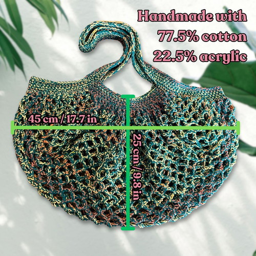 Forest Handmade Mesh Market Bag