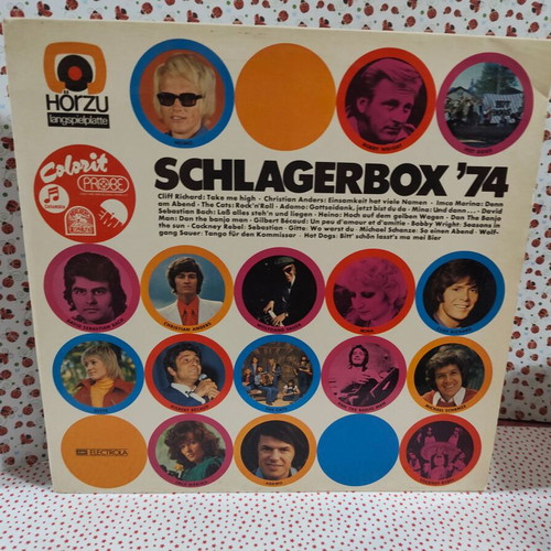 Schlagerbox '74 vinyl record used, very good condition