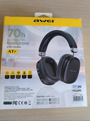 Awei AT7 Wireless Headphones new, Bluetooth