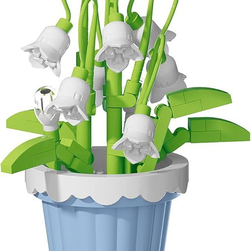 Botanical Building Blocks Lily of the Valley σε γαλάζιο γλαστράκι σαν καινούργιο