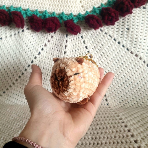 Crochet Capybara handmade keychain new